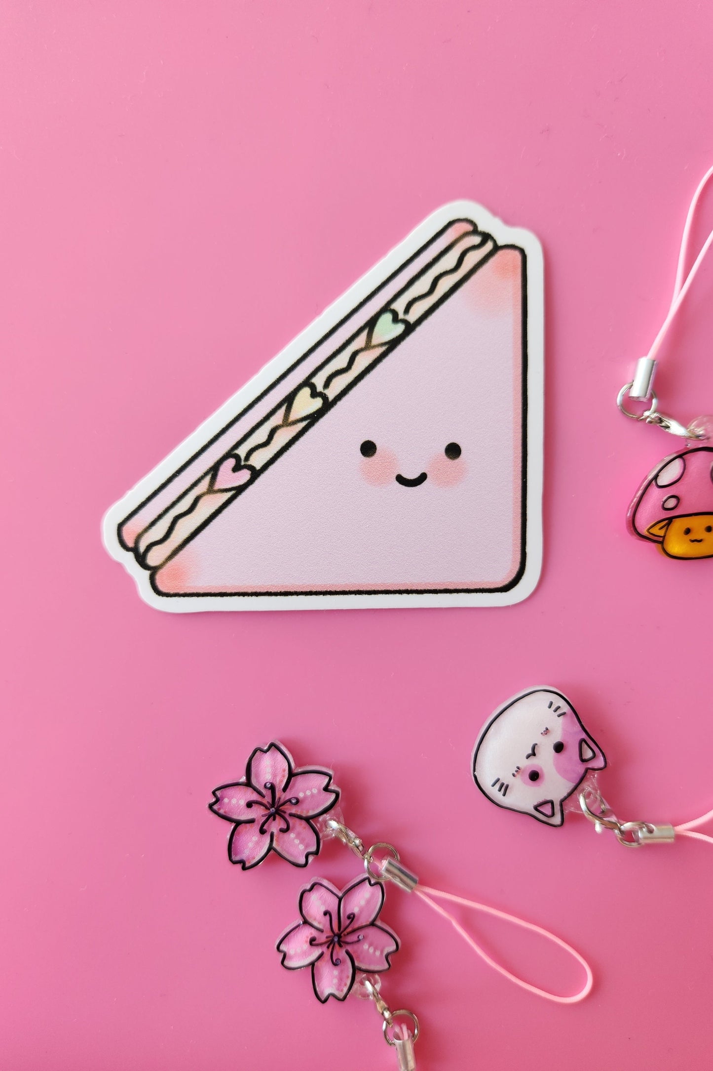 Kawaii Heart Sando Sticker