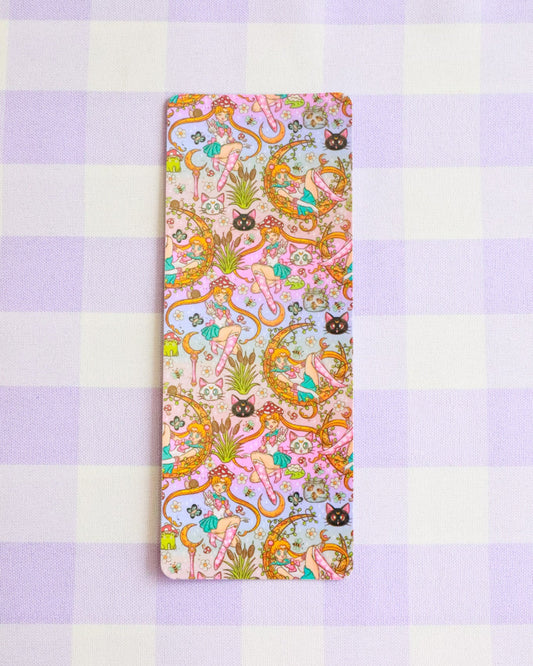 Colorful patterned product on a checkered background