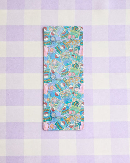 Colorful patterned fabric on a checkered background