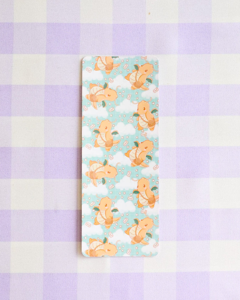 Notebook with teddy bear pattern on a pastel checkered background