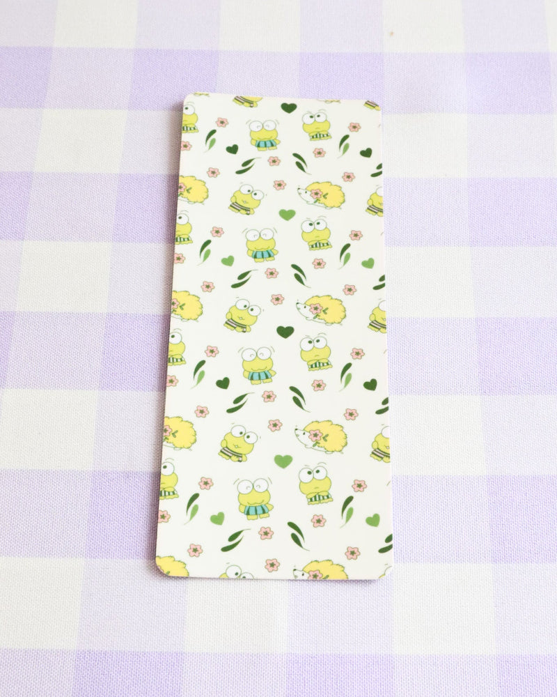 Floral patterned fabric on a checkered background