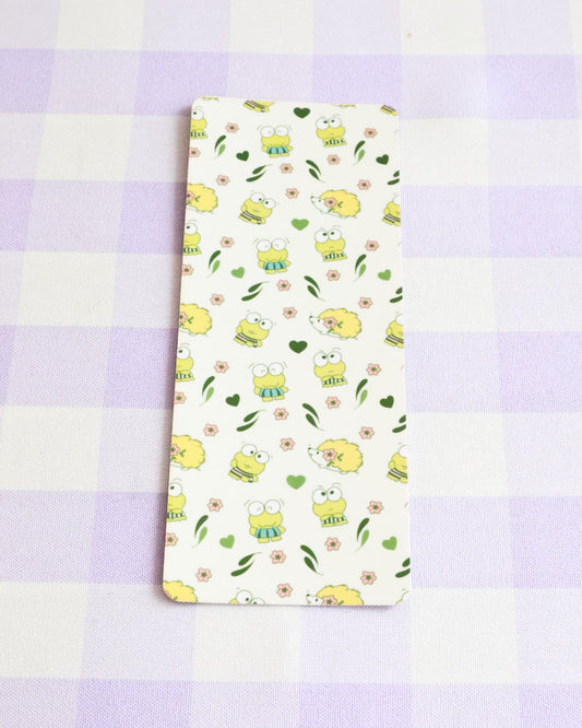 Floral patterned fabric on a checkered background