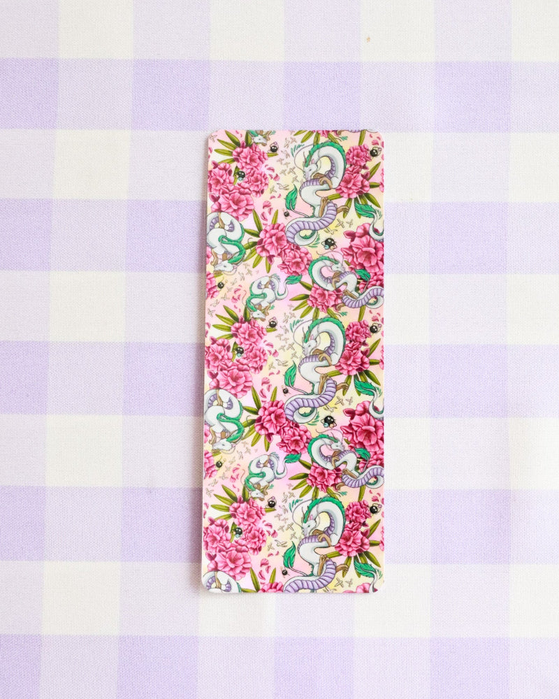 Floral design with a number '3' on a checkered background