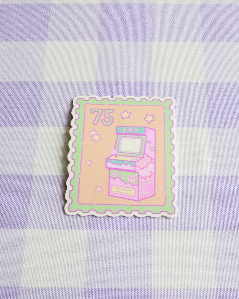 Retro Arcade Stamp Sticker