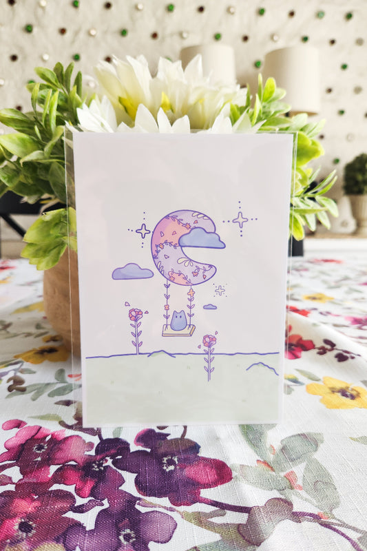 Luminari Cat Print