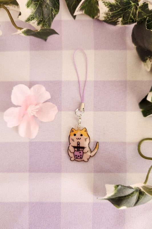 Boba Cat Charm