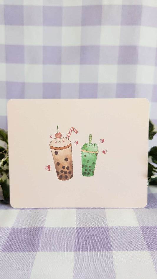 The Match to my Boba Milk Tea Print