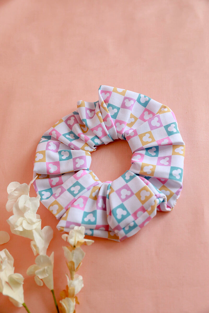 Slate Blue Mouse Ear Scrunchie