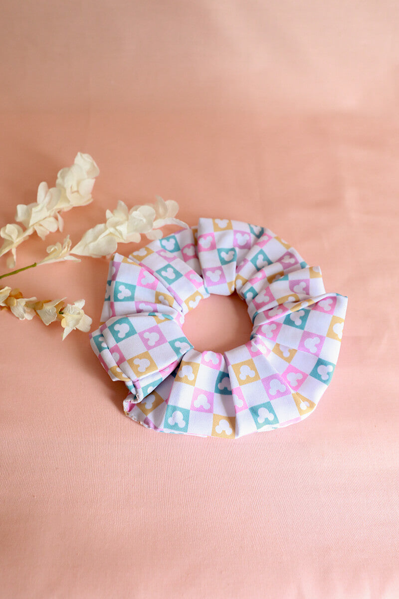 Slate Blue Mouse Ear Scrunchie