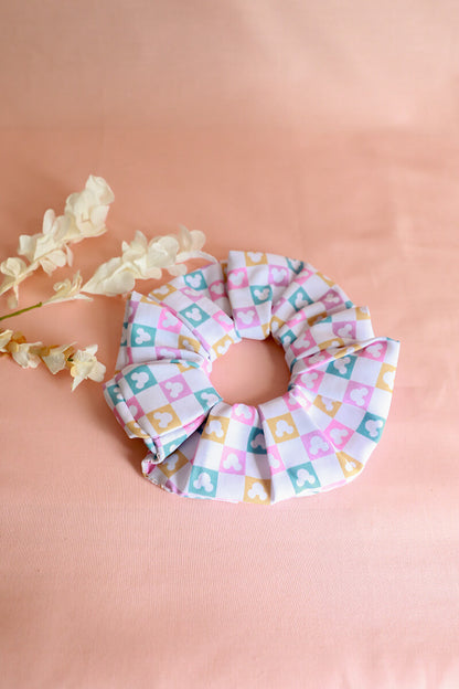 Slate Blue Mouse Ear Scrunchie