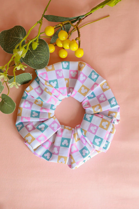 Slate Blue Mouse Ear Scrunchie